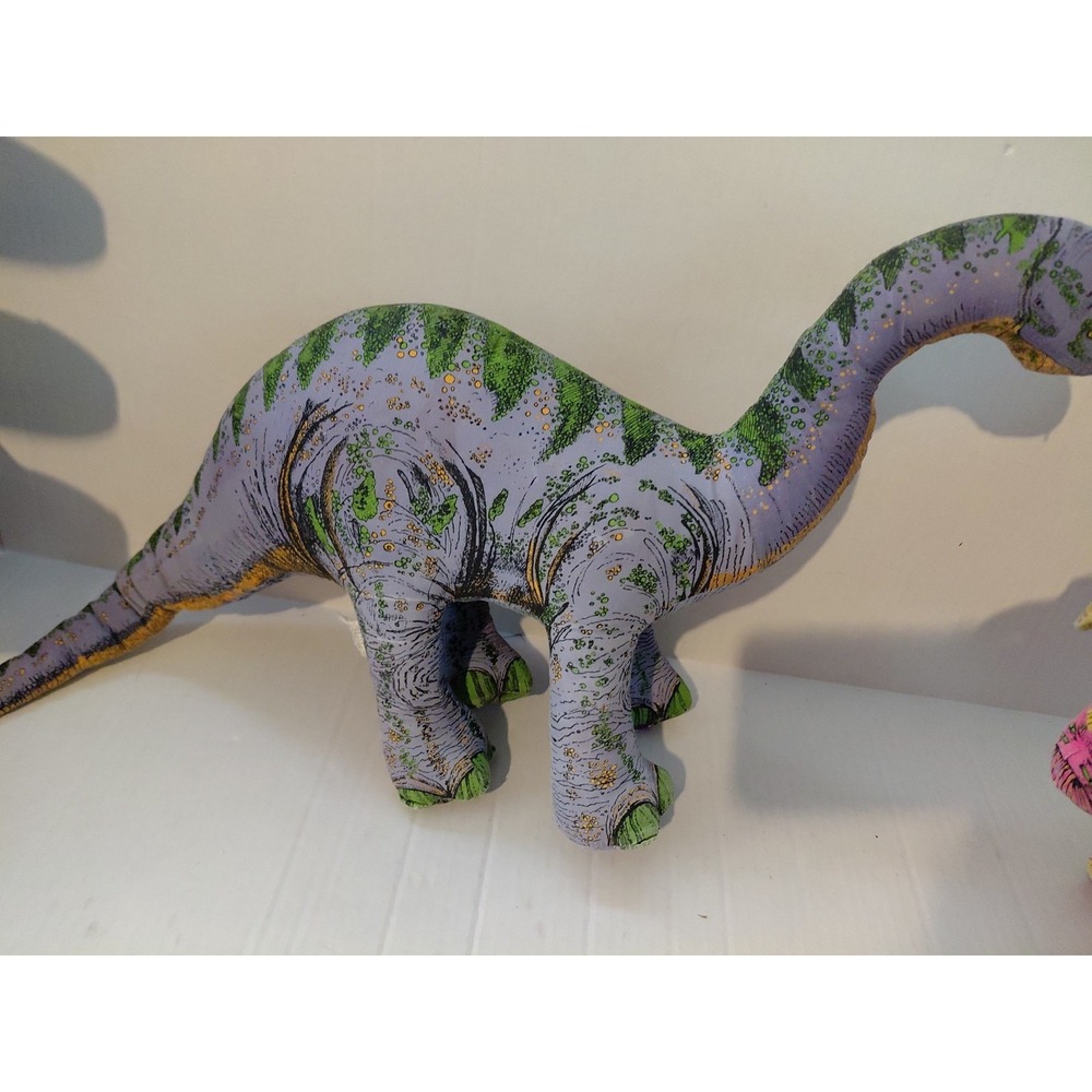 Vintage Collectible Applause plush dinosaur toys Brontosaurus 90s stuffed animal